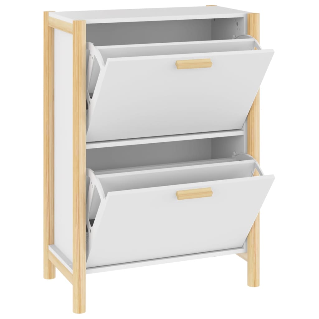 Shoe Cabinet 57.5X33X80 Cm Engineered Wood