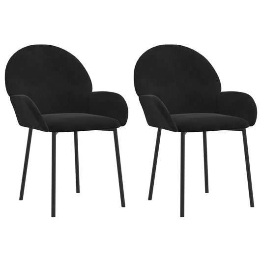 Dining Chairs 2 Pcs Velvet