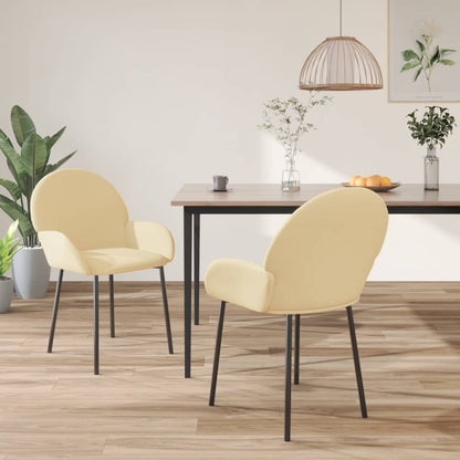 Dining Chairs 2 Pcs Velvet