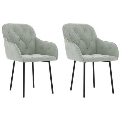 Dining Chairs 2 Pcs Velvet