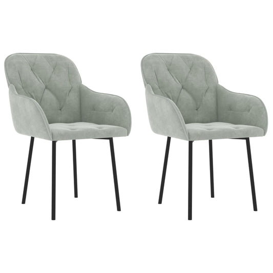 Dining Chairs 2 Pcs Velvet