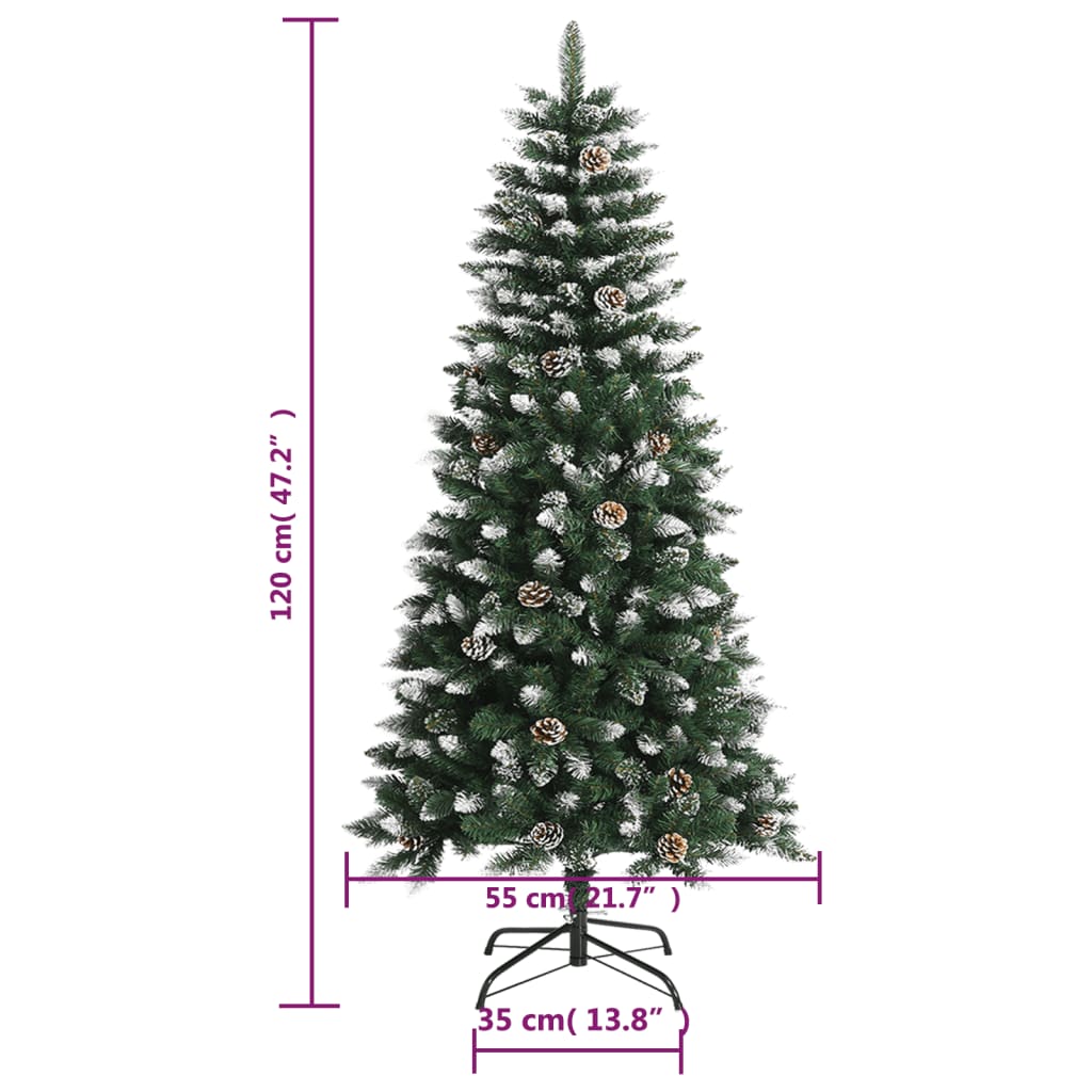 Artificial Christmas Tree With Stand Green Pvc