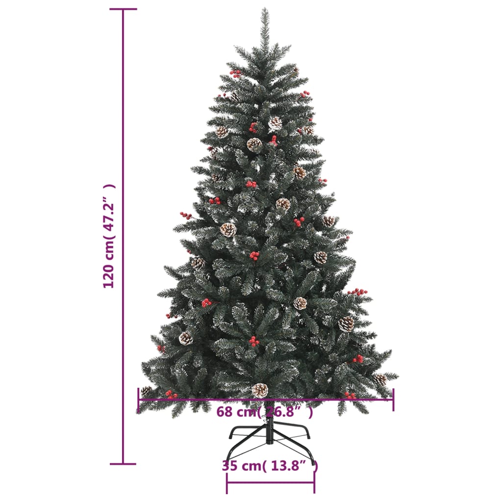 Artificial Christmas Tree With Stand Green Pvc