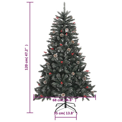 Artificial Christmas Tree With Stand Green Pvc