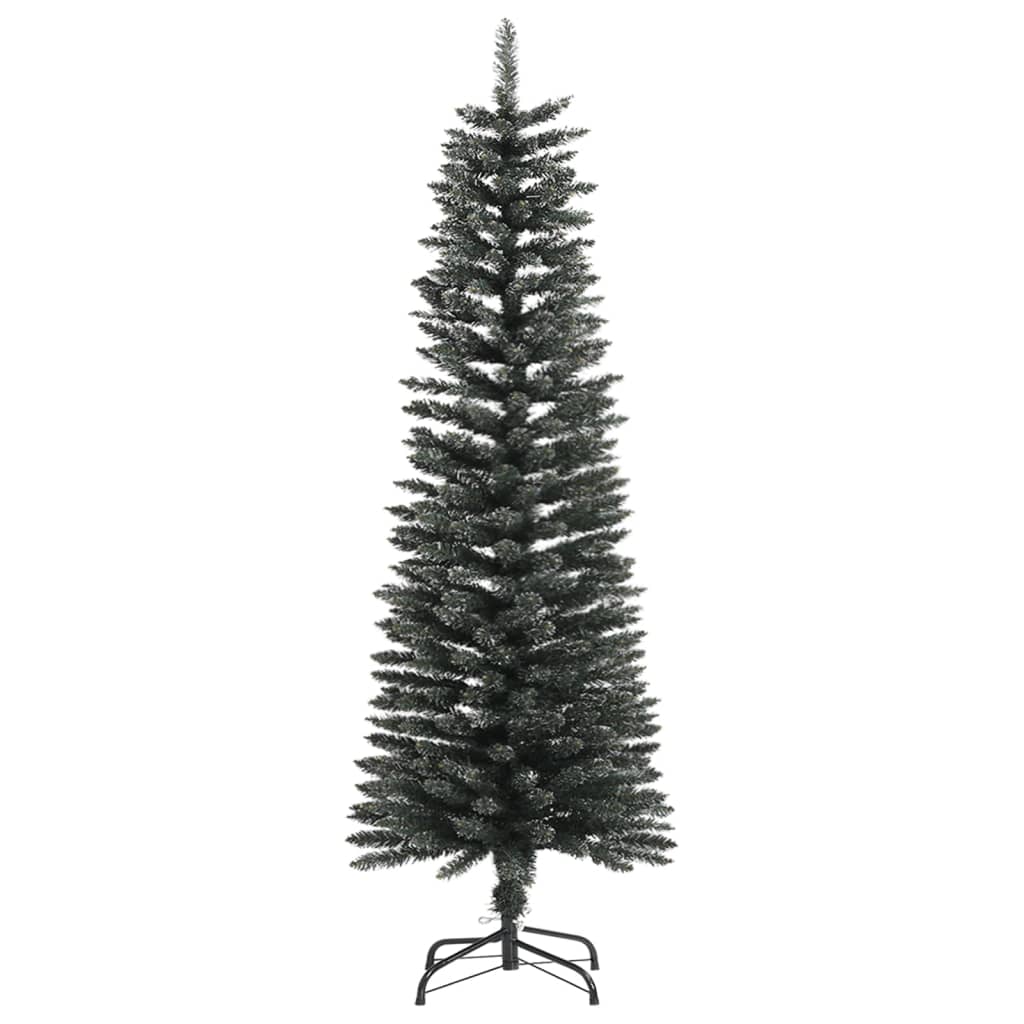 Artificial Slim Christmas Tree With Stand Green Pvc