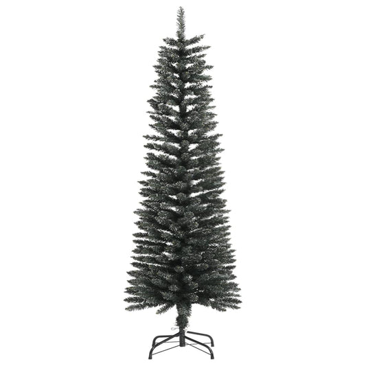 Artificial Slim Christmas Tree With Stand Green Pvc