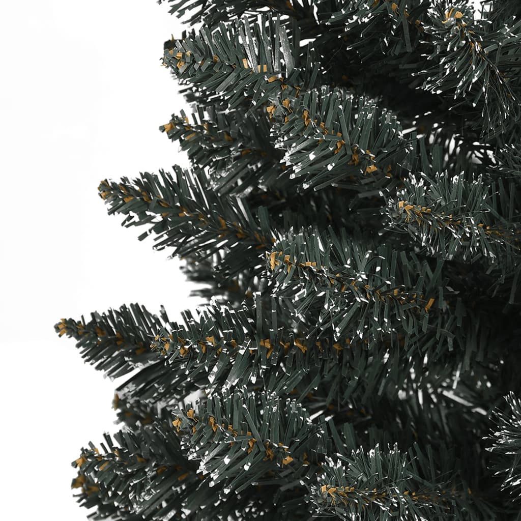Artificial Slim Christmas Tree With Stand Green Pvc