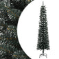 Artificial Slim Christmas Tree With Stand Green Pvc
