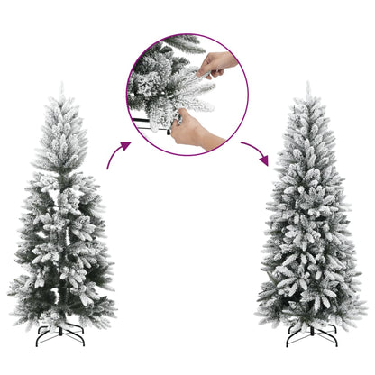 Artificial Christmas Tree With Flocked Snow Pvc&Pe