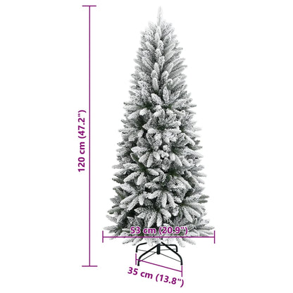 Artificial Christmas Tree With Flocked Snow Pvc&Pe