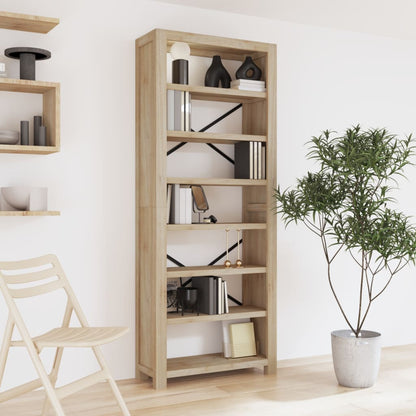 5-Tier Bookcase 80X30X Solid Wood Acacia