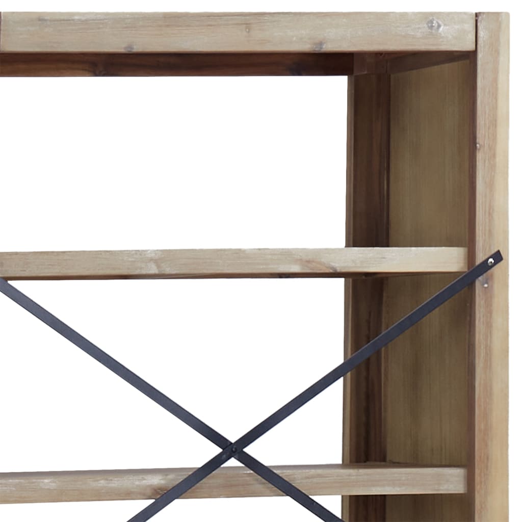 5-Tier Bookcase 80X30X Solid Wood Acacia