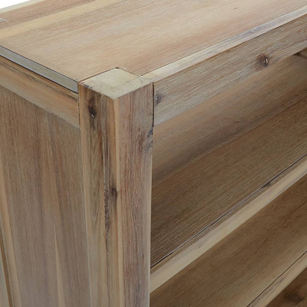 5-Tier Bookcase 80X30X Solid Wood Acacia