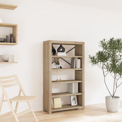 5-Tier Bookcase 80X30X Solid Wood Acacia