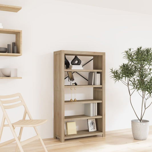 5-Tier Bookcase 80X30X Solid Wood Acacia