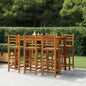 Bar Stools 4 Pcs Solid Acacia Wood