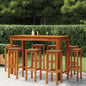 Bar Stools 4 Pcs Solid Wood Acacia