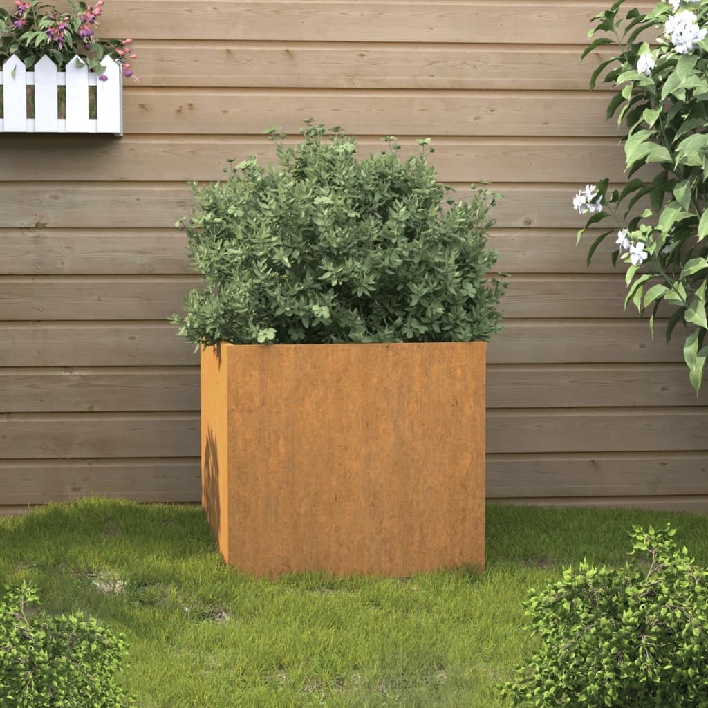 Planter Silver Galvanised Steel