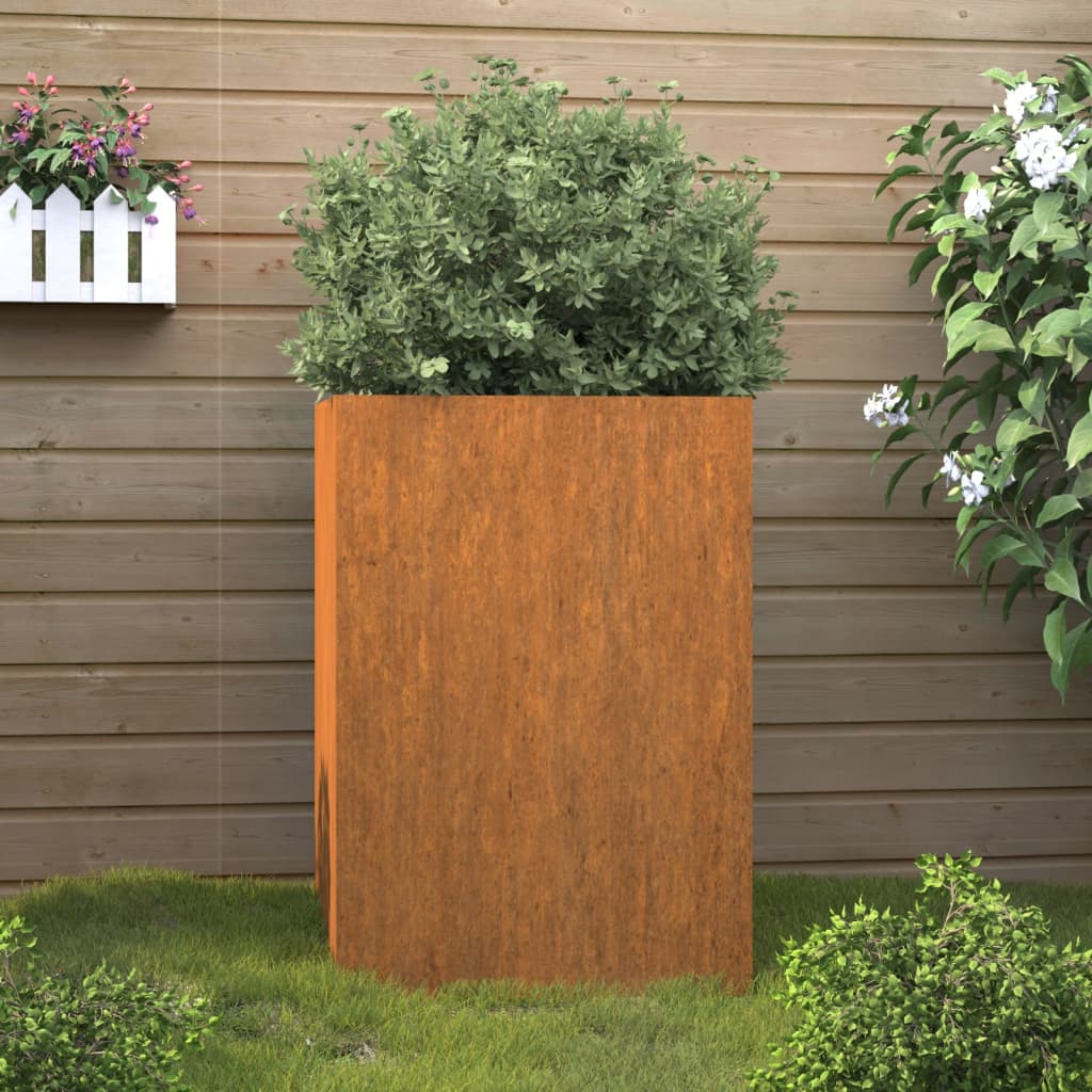 Planter Silver Galvanised Steel