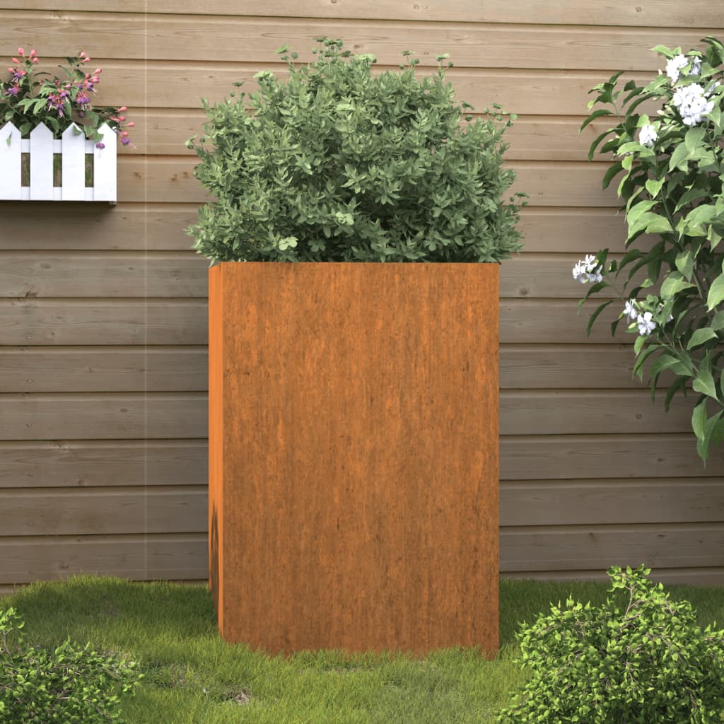 Planter Silver Galvanised Steel