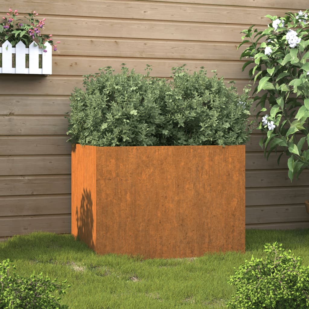 Planter Silver Galvanised Steel