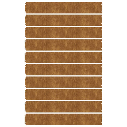 Lawn Edgings 10 Pcs Flexible Corten Steel
