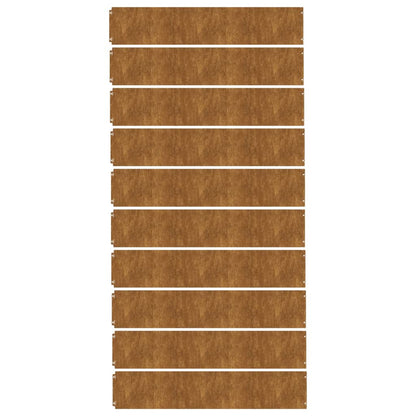 Lawn Edgings 10 Pcs Flexible Corten Steel