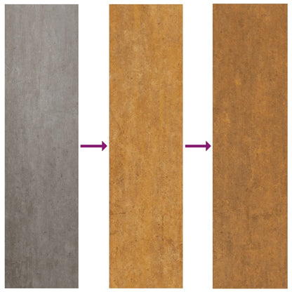 Lawn Edgings 10 Pcs Flexible Corten Steel