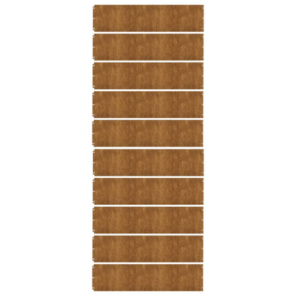 Lawn Edgings 10 Pcs Flexible Corten Steel
