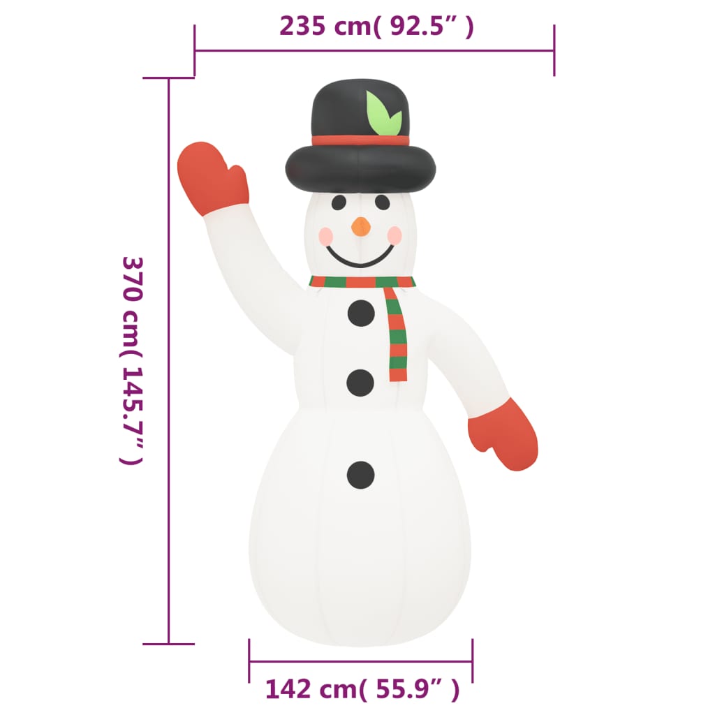 Christmas Inflatable Snowman With Leds
