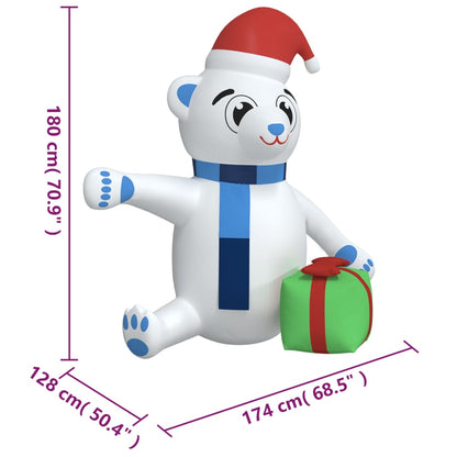 Christmas Inflatable Teddy Bear Led