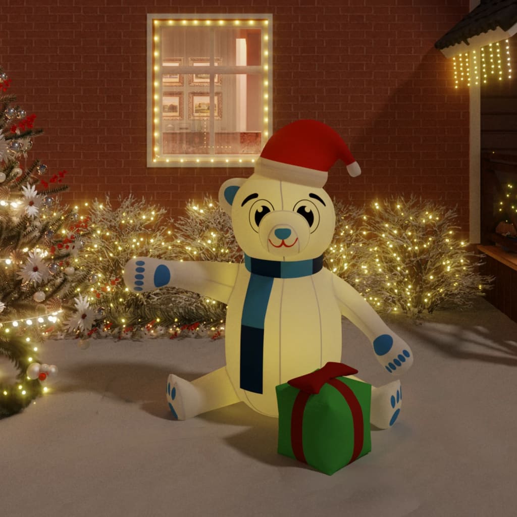 Christmas Inflatable Teddy Bear Led