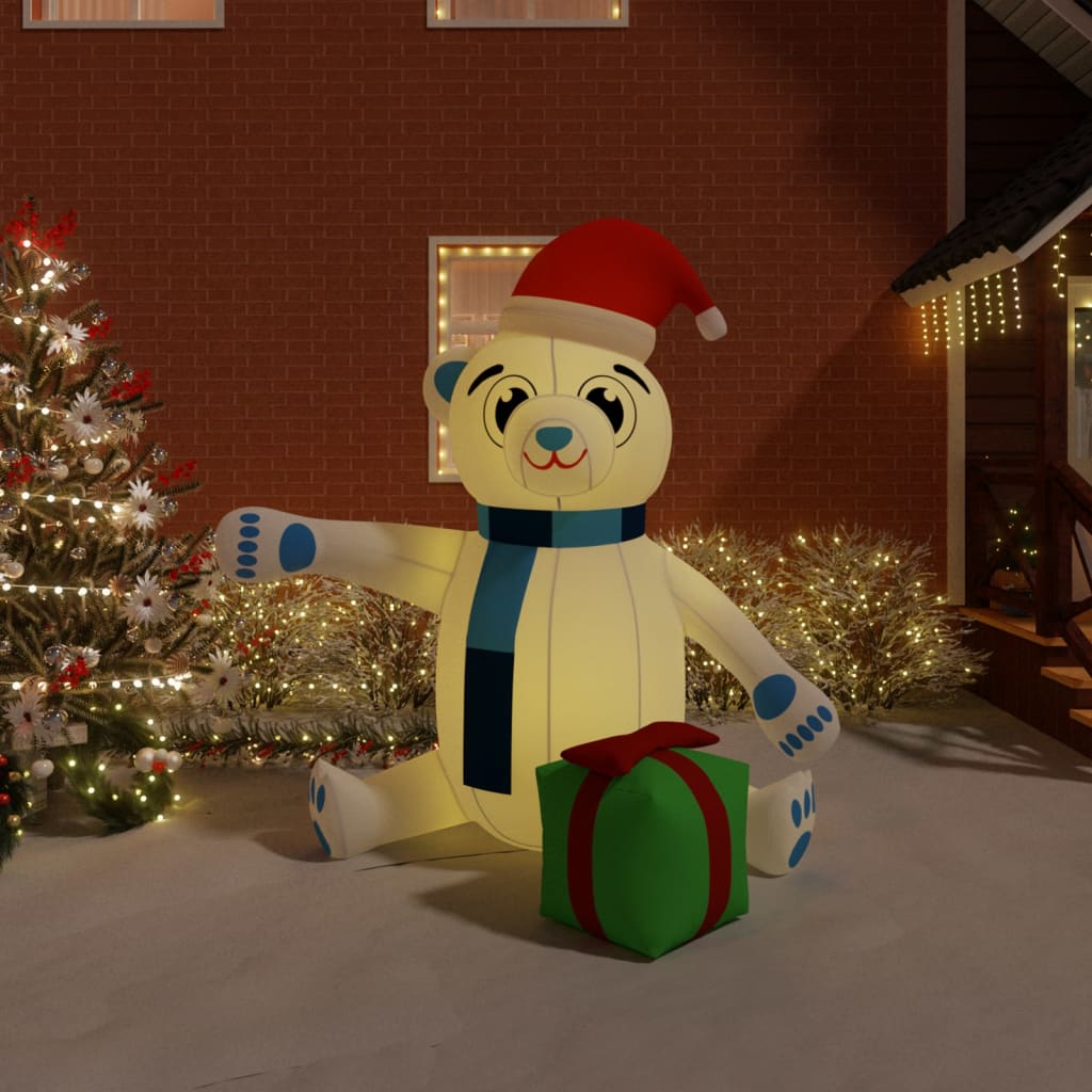 Christmas Inflatable Teddy Bear Led