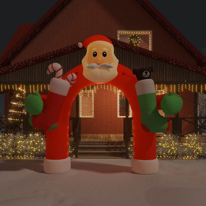 Christmas Inflatable Santa & Snowman Arch Gate Led 270 Cm