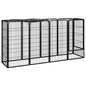 10-Panel Dog Playpen Black 50X100 Cm Powder-Coated Steel