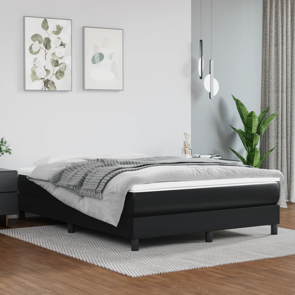 Pocket Spring Bed Mattress Medium 152X203X20 Cm Queen Faux Leather