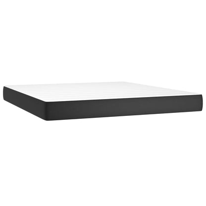 Pocket Spring Bed Mattress Medium 152X203X20 Cm Queen Faux Leather