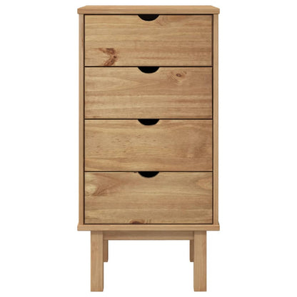 Drawer Cabinet Otta 45X39X90Cm Solid Wood Pine