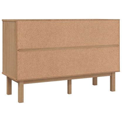 Drawer Cabinet Otta Brown&White 111X43X73.5 Cm Solid Wood Pine