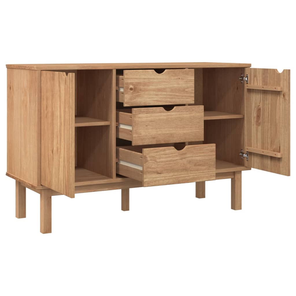 Sideboard Otta 113.5X43X73 Cm Solid Wood Pine