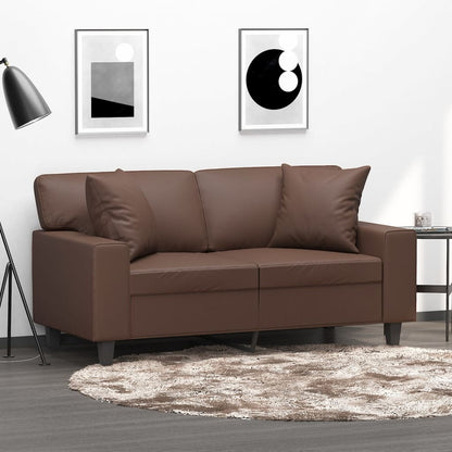 Throw Pillows 2 Pcs 40X40 Cm Faux Leather