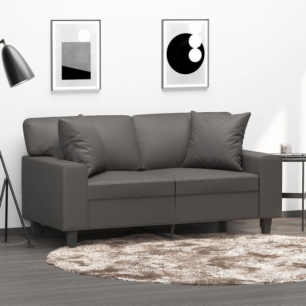 Throw Pillows 2 Pcs 40X40 Cm Faux Leather
