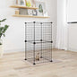 8-Panel Pet Cage Black 35X35 Cm Steel