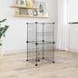 8-Panel Pet Cage Black 35X35 Cm Steel