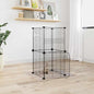 8-Panel Pet Cage Black 35X35 Cm Steel
