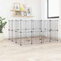 8-Panel Pet Cage Black 35X35 Cm Steel