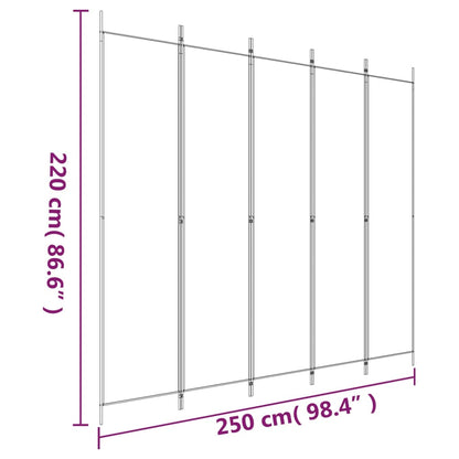 5-Panel Room Divider Fabric