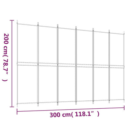 6-Panel Room Divider Fabric