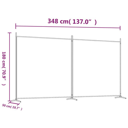 2-Panel Room Divider Fabric