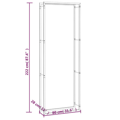 Firewood Rack Matt Steel